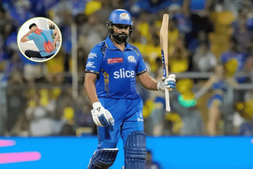 Rohit played as Impact Player cause mild back stiffness'